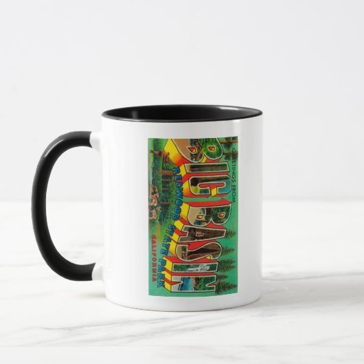 Mug Big Basin, Californie - Scènes de grandes lettres (Gauche)