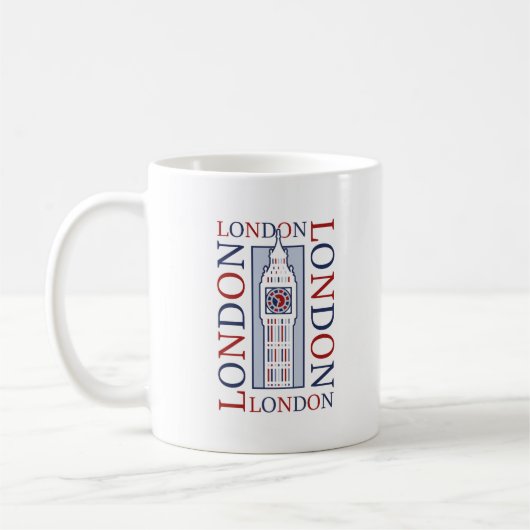 Mug Big Ben Clock Tower Design britannique (Gauche)