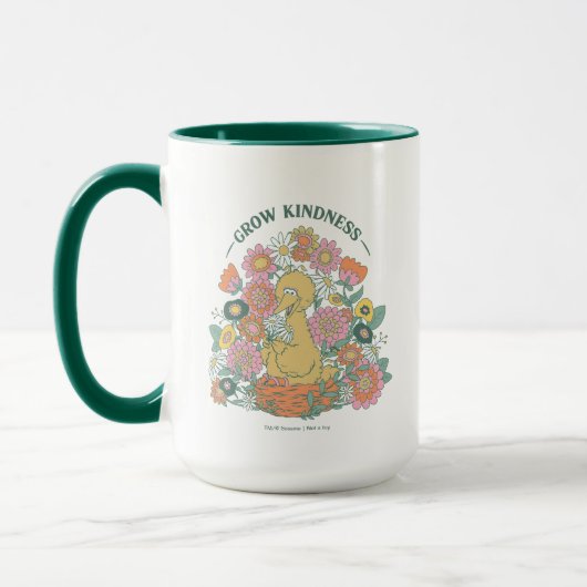 Mug Big Bird | Grow Kindness Floral Graphic (Gauche)