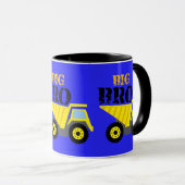 Mug Big Bro Construction Camion à vidange jaune (Devant droit)