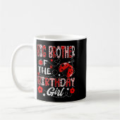 Mug Big Brother De La Fille D'Anniversaire Ladybug Big (Gauche)