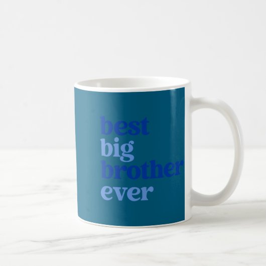 Mug Big Brother Ever Gray With Blue Text Boys _1  (Droite)