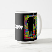 Mug Big Daddy et Baby enseigner la silhouette d'appren (Devant droit)