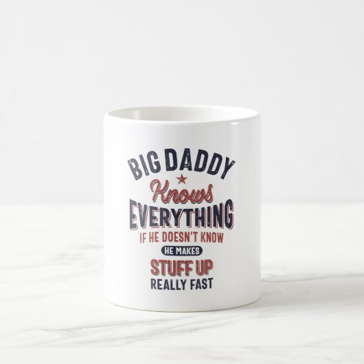 Mug Big Daddy Sait Tout | Père grand-père (Centre)