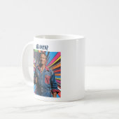 Mug Big Data A Creusé Profondément. 2 lignes de texte  (Devant gauche)