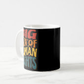 Mug Big Fan Of Human Rights Retro Style For Womens  (Devant gauche)