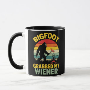 Mug Big Foot a attrapé mon hot dog drôle de Sasquatch