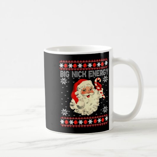 Mug Big Nick Energy Funny Santa Ugly Christmas Sweater (Droite)