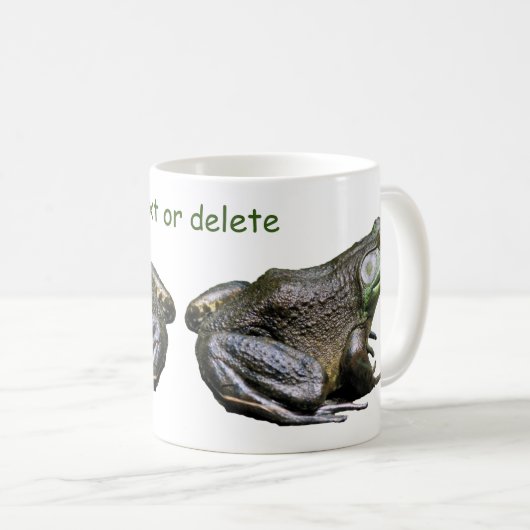 Mug Big Old Bullfrog Nature Personnalisée (Devant droit)