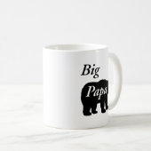 Mug Big Papa Bear Noir et Blanc (Devant droit)