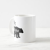 Mug Big Papa Bear Noir et Blanc (Devant gauche)
