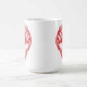 Mug Big Red lève le poing avec défi (Centre)