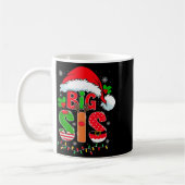 Mug Big Sis Santa Hat New Big Sister Announcement Xmas (Gauche)
