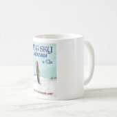 Mug Big Sky, Montana affiche de voyage de ski (Devant droit)