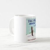 Mug Big Sky, Montana affiche de voyage de ski (Devant gauche)
