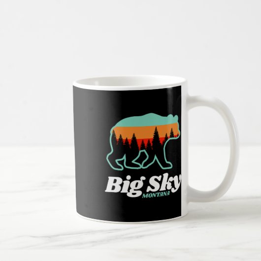 Mug Big Sky Montana Ski Snowboard Ours (Droite)