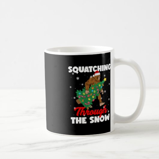 Mug Bigfoot À Travers Le Sasquatch De Neige Chri (Droite)