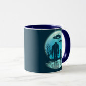 Mug Bigfoot Alien OVNI Divulgation Conspiration Don (Devant droit)