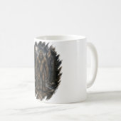 Mug Bigfoot au Clair de Lune Forêt Aquarelle Cryptide  (Devant droit)