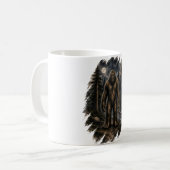Mug Bigfoot au Clair de Lune Forêt Aquarelle Cryptide  (Devant gauche)
