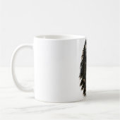Mug Bigfoot au Clair de Lune Forêt Aquarelle Cryptide  (Gauche)