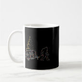 Mug Bigfoot Avec Camping Voiture Feu Noël (Gauche)
