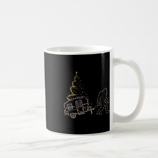 Mug Bigfoot Avec Camping Voiture Feu Noël (Droite)
