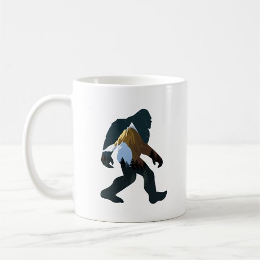 Mug Bigfoot de la forêt nocturne (Gauche)