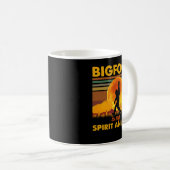 Mug Bigfoot Est Mon Esprit Amoureux des animaux Drôle (Devant droit)