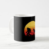 Mug Bigfoot et Licorne dans un design rétro (Devant gauche)