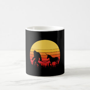 Mug Bigfoot et Licorne dans un design rétro