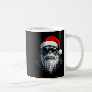 Mug Bigfoot Face Lunettes de soleil Santa Noël Funny N