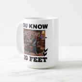Mug Bigfoot Feet Joke (Devant gauche)