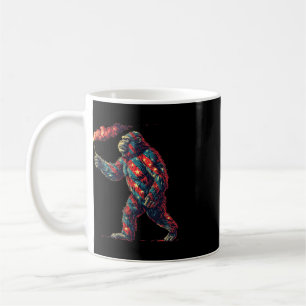 Mug Bigfoot Feux d'artifice 4 juillet Hommes Sasquatch