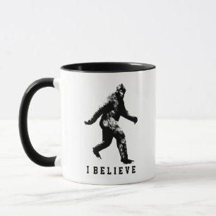 Mug Bigfoot I Believe Customizable Text