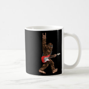 Mug Bigfoot Jouant Un Rock De Guitare Électrique Sur S