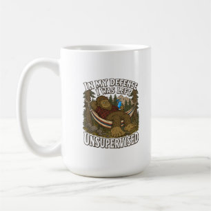 Mug Bigfoot laissé sans surveillance Vacances de campi