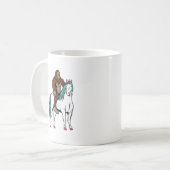Mug Bigfoot montant une licorne (Devant gauche)