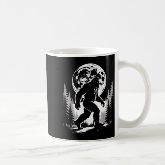 Mug Bigfoot Moonlight Sasquatch Forest Cryptid Outdoor (Droite)