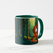 Mug Bigfoot Morning Forest Jog Café de routine (Devant droit)