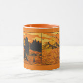 Mug Bigfoot Parti Pêche Au Quai Sunset Lake (Centre)