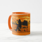 Mug Bigfoot Parti Pêche Au Quai Sunset Lake (Devant gauche)