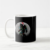 Mug Bigfoot Père Noël Feux d'arbre de Noël Funky Noël (Gauche)