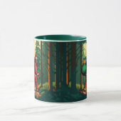 Mug Bigfoot Père Noël Forêt Livrer Des Présentations D (Centre)