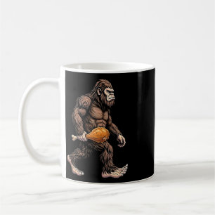 Mug Bigfoot portant un pilon de poulet amoureux de Sas