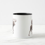 Mug Bigfoot Riding Moose  (Centre)