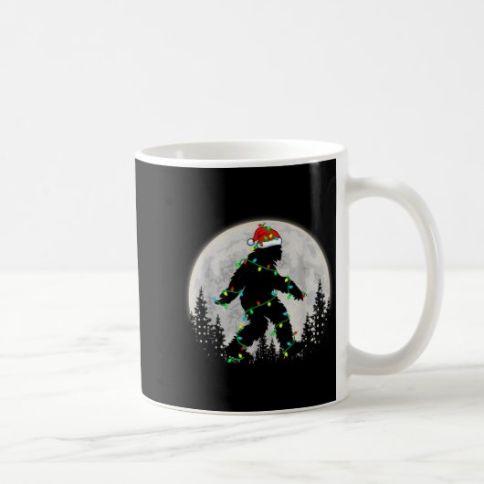 Mug Bigfoot Santa Christmas Tree Lights Funny Xmas Sas (Droite)