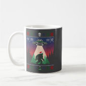 Mug Bigfoot Santa Ufo Alien Funny Ugly Christmas Sweat (Gauche)