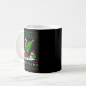 Mug Bigfoot Santa Ugly Christmas Tree Funny Xmas Light (Devant gauche)