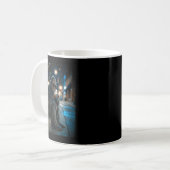 Mug Bigfoot sasquatch drinking iced coffee funny anima (Devant gauche)